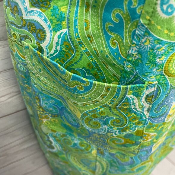 Vintage Escada Cotton Paisley Print Sheath Dress - Picture 6 of 9